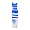 Women Summer dress Casual Maxi vestido de renda Long Dress Beach Stripped sleeveless dresses women Bodycon Party Maxi Dress