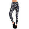 Women Super Elastic High Waist Leggings Fashion Print Slim Pants for Fitness Workout Ankle-Length Camouflage Pants T6