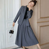 Women Sweet Two Piece Sets Korean Women Pleated Skirt+Single-breasted Blazer Suit Female Business Ladies Work Skirt Suits