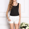 Women Tank Tops 2022 Women O-Neck Sleeveless Pure Color Vest Chiffon Tops Shirt Summer Vest Drop shipping