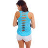 Women Tank Tops Back Hole Breathable Sexy Vest Neon Color Plain Tank Shirts Sleeveless Womens Clothing