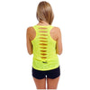 Women Tank Tops Back Hole Breathable Sexy Vest Neon Color Plain Tank Shirts Sleeveless Womens Clothing