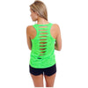 Women Tank Tops Back Hole Breathable Sexy Vest Neon Color Plain Tank Shirts Sleeveless Womens Clothing
