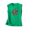 Women Tanks Round Neck summer Sleeveless Printed Casual Vest T Shirt Vest Tee Shirt girl blusas Casual female Tank Tops