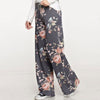 Women Thin Wide Leg Pants Floral Printed Pattern Loose Spring Summer