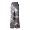 Women Thin Wide Leg Pants Floral Printed Pattern Loose Spring Summer