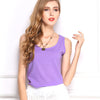 Women Tops And Blouses 2022 Summer Blouse women's Candy Colored Sleeveless Chiffon Sling Sleeveless Shirt Vestidos HJY1003