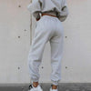 Women Tracksuit Long Sleeve Loose Sweatshirt Women Solid Color Pocket Hoodie Pants Outfit for Spring Solid Sport Pants Lady Set