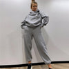 Women Tracksuits Casual Oversized Hoodies Autumn Winter Jogger Pants Two Piece Sets For Women Solid Sportswear Suit