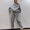 Women Tracksuits Casual Oversized Hoodies Autumn Winter Jogger Pants Two Piece Sets For Women Solid Sportswear Suit