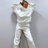 Women Tracksuits Casual Oversized Hoodies Autumn Winter Jogger Pants Two Piece Sets For Women Solid Sportswear Suit
