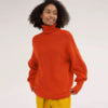 Women Turtleneck Pullover Winter Casual Oversized Knitted Sweater Elegant Loose Long Sleeve Jumpers Female Vintage Knitwear Pull