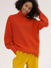 Women Turtleneck Pullover Winter Casual Oversized Knitted Sweater Elegant Loose Long Sleeve Jumpers Female Vintage Knitwear Pull