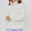 Women Turtleneck Sweater Casual Green Long Sleeve Knitted Pullover Sweaters Female Autumn Winter Elegant Loose Ladies Jumper