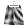 Women Two Piece Skirt Sets Casual Plaid Plaid Blazer Skirt Sets Short Jacket Mini Skirt Outfit For Autumn Office