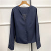 Women V Neck  Coat  Lady  Slim  Simple Hidden Breasted Blazer Jacket  Female Outwear Top 2023 New