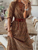 Women V Neck Maxi Long Ruffles Dress Casual Ladies Summer Beach Holiday Floral Printed Long Dress Short Sleeve Dress Mujer 2023