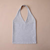 Women V-neck Halter Cami Tops Girl's Sexy Deep V neck Halter Tank Tops Brand Design Casual Camisole