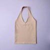 Women V-neck Halter Cami Tops Girl's Sexy Deep V neck Halter Tank Tops Brand Design Casual Camisole