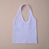 Women V-neck Halter Cami Tops Girl's Sexy Deep V neck Halter Tank Tops Brand Design Casual Camisole