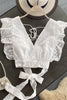 Women V-neck Hollow Ruffles Blouse Big Halter High Waist Mini OL Pleated Tank Shirt Backless Lace Up Crop Tops Sleeveless Blusas