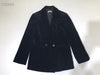 Women Velvet Blazer Early Autumn Long Sleeve Solid Color Single Breasted Casual Office Ladies Business Suit Coats