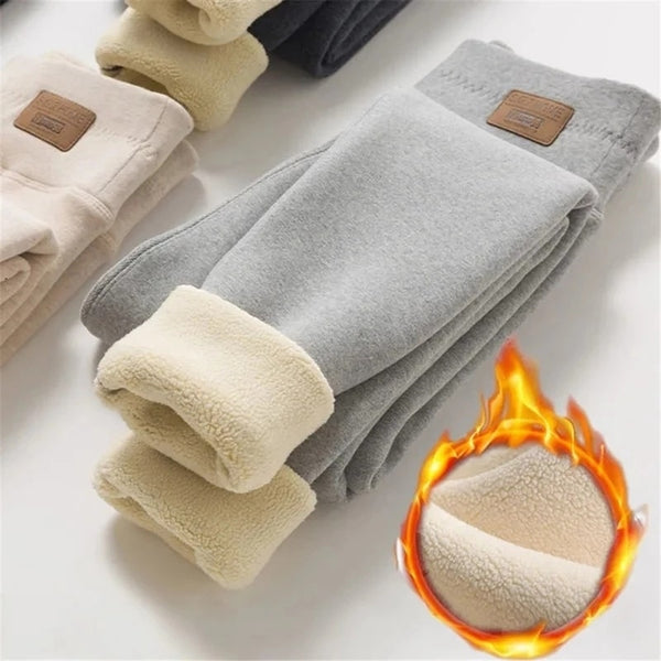 Women Velvet Leggings Winter High Waist Fleece Warm Legging Slimming Highly Elastic Thick Legging For Women Wool Pantalones