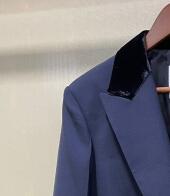 Women Velvet Stitching Notched Blazer Coat 2022 Autumn Winter Ladies Single-Breasted Office Wear Jacket Outwear Tops