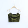 Women Velvet straps Camis Girls' Straps Crop Tops Camisoles