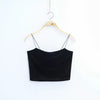 Women Velvet straps Camis Girls' Straps Crop Tops Camisoles