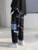 Women White Cargo Pants Wide Leg Hip Hop Style Streetwear Oversize  Dungarees Casual Straight Korean High Waist Trousers