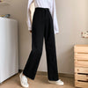 Women White Casual Jeans  2022 Autumn Korean Style All-match Loose High Waist Female Wide Leg Denim Pants T012