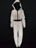 Women Windbreaker Set Reflective Two Piece Set Casual Hip Hop Jackets Night Light Clothes Long Pant Women Joggers Suit Sets