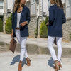 Women Work Suit Jacket Ladies Long Sleeve Slim Formal Coat Casual Outwear Top