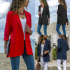Women Work Suit Jacket Ladies Long Sleeve Slim Formal Coat Casual Outwear Top