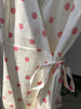 Women Wrap V-Neck Mini Dress 100% Linen Dot Print Lady Short Sleeve Slim Waist Holiday Short Dresses