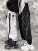 Women Y2K Techwear Cargo Baggy Joggers Pants Side Pockets Hip Hop Casual Streetwear Couple Female Loose Jogging Trousers