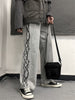 Women Y2k Vintage Bottoms Pants Loose Punk Couples Harajuku Streetwear Hip Hop Goth Sweatpants Korean Wide Leg Trousers