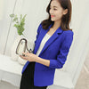 Women blazer coat autumn winter slim solid formal office lady work wear long sleeves jacket women's suit blazer feminino