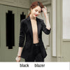 Women blazers Slim autumn winter corduroy jacket Long sleeve Blazer & Suits Women 1822
