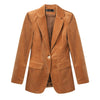 Women blazers Slim autumn winter corduroy jacket Long sleeve Blazer & Suits Women 1822