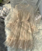 Women dress Stars Sequined Mesh Shiny Fairy Dress Women Elegant Bling Gauze Princess Puff Dresses Actual Photo Of Long Dress