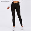 Women pearl Slim Skinny High Waist Jeans Blue Denim Pencil Pants Stretch Black Pants Calca Feminina boyfriend jeans for women