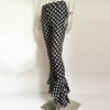 Women polka dot flared high-waisted trousers 2022 Sexy ladies ruffle pants Sexy bell botto flare pants streetwe high quality