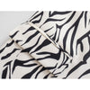 Women's 2023 Summer Buttonless Rollable Sleeves Casual Suit Jackets Zebra Pattern Casual Tops