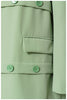 Women's 2023 autumn street time personality button grass green truncation layered mid-length loose suit jacket
