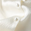 Women's 95% Mulberry Silk 5% Spandex 20 momme Heavy Silk Solid White Buttons Down Short Sleeve Top Shirt Blouse L XL XXL MM542