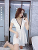Women's Autumn and Winter Dress Sexy V-neck Temperament Low-Cut Slimming Nightclub Workwear