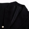 Women's Black Blazers Office Formal Ladies Work Blazer Autumn 2022 Female Long Sleeves Jackets Solid Coats Elegant Outerwear za