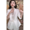 Women's Blazer 2023 Spring And Summer Beaded Diamond Small Suit Lady Coat